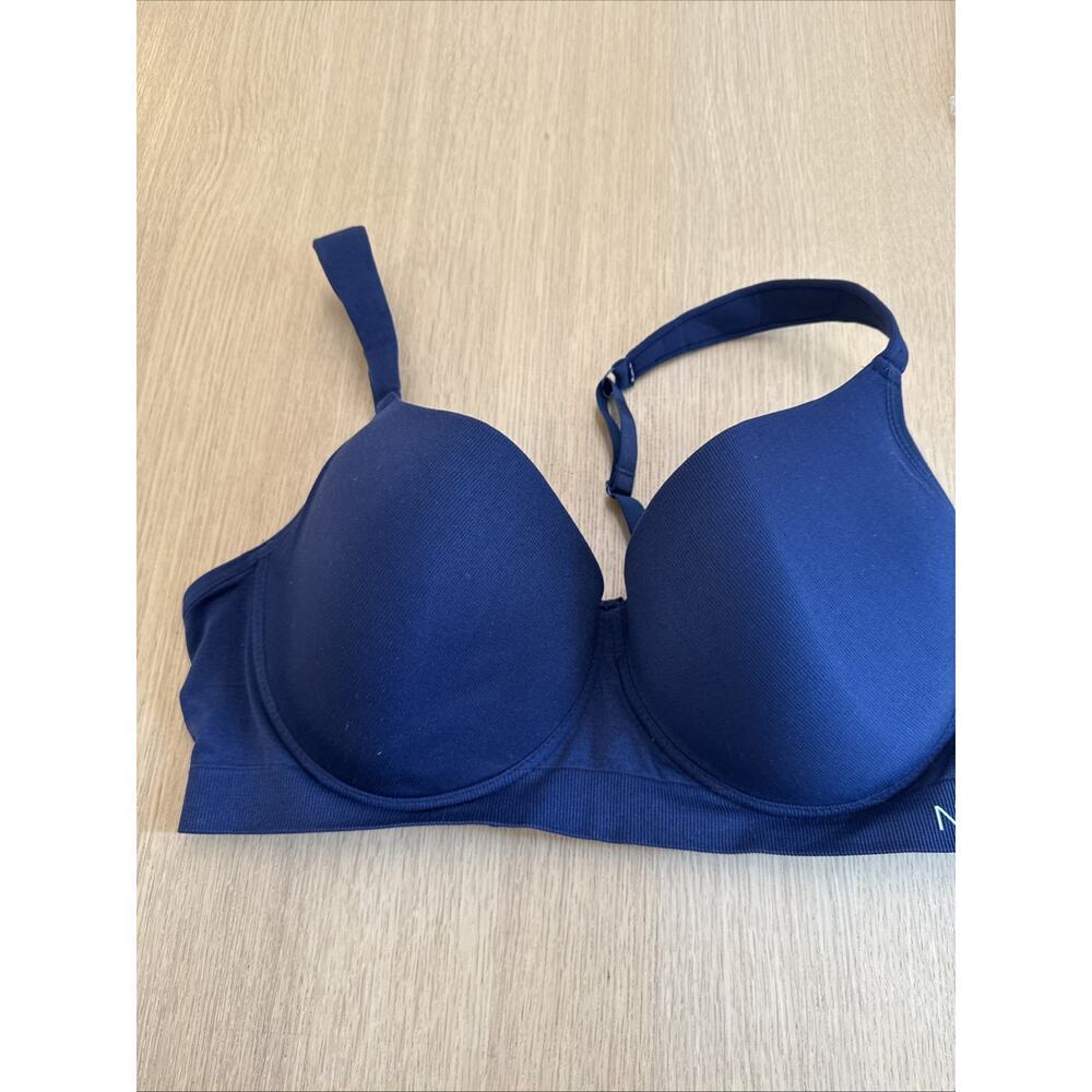 Nautica Super Soft Comfort Strap Everyday Bra Navy Blue Size 42D x1266